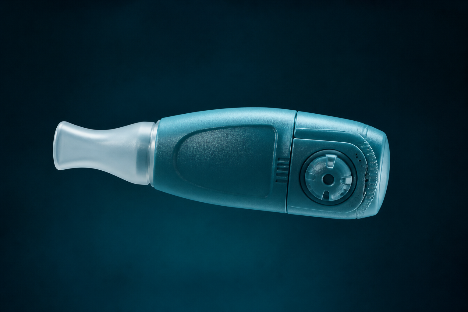 FreeInhale Atemtrainer im Profil mit einstellbarem Ventil